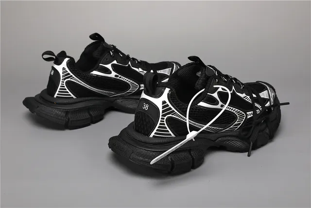 Black and White Phantom Sneaker Chunky Sneakers 3