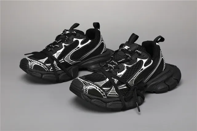 Black and White Phantom Sneaker Chunky Sneakers 5