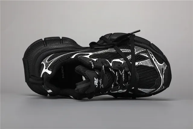Black and White Phantom Sneaker Chunky Sneakers 7