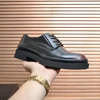 Black Brown Glossy Patent Leather Upper Cap Toe Construction Oxford Shoes