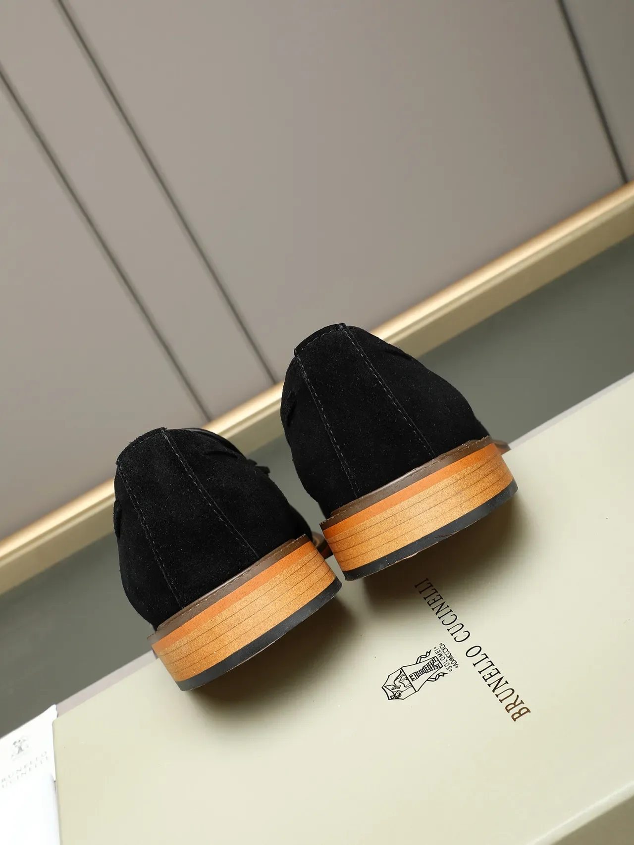 Black Brown Suede Tassel Loafer 3