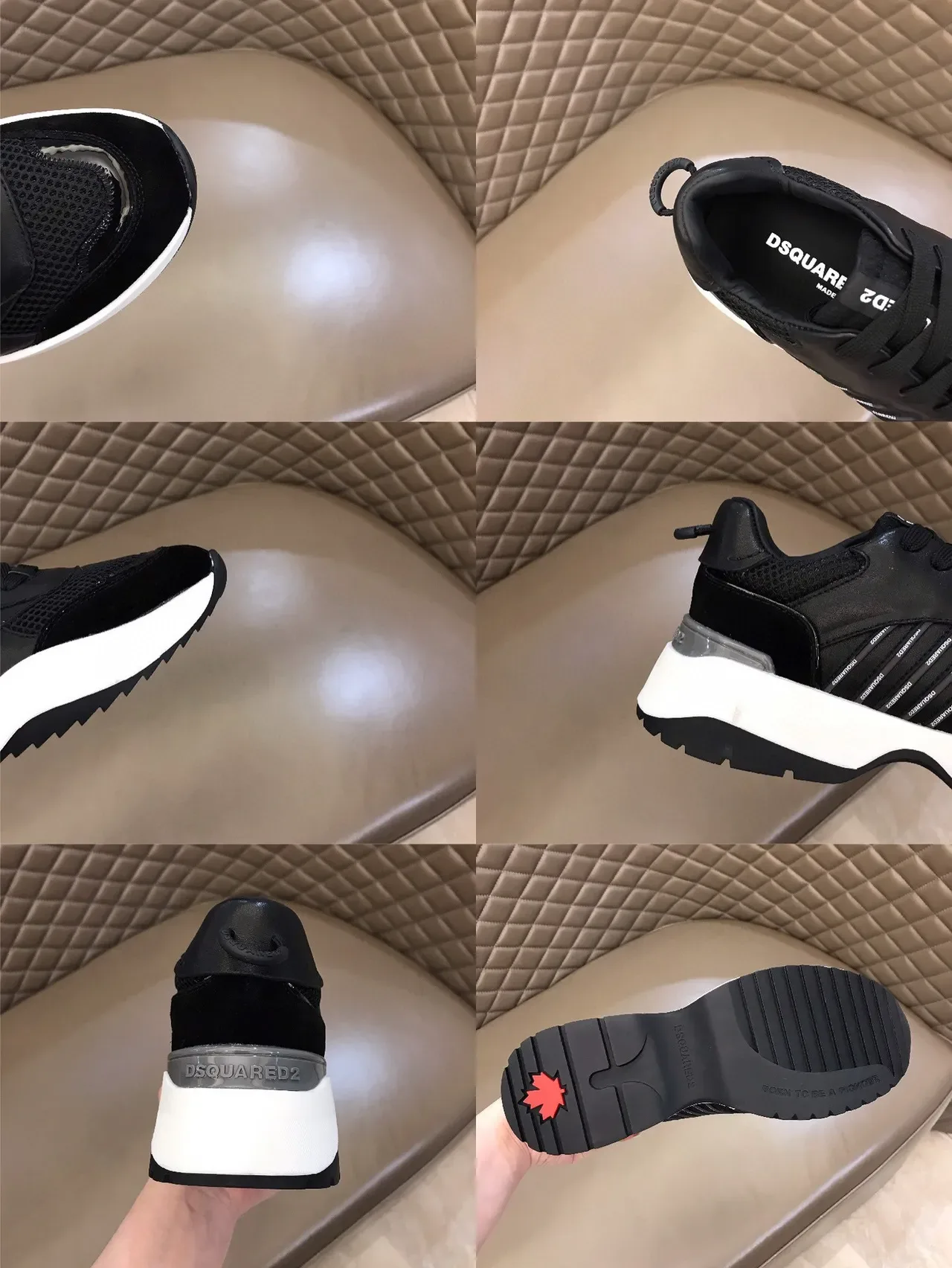 Black Chunky Sole Lifestyle Sneaker 2