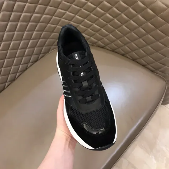 Black Chunky Sole Lifestyle Sneaker 5