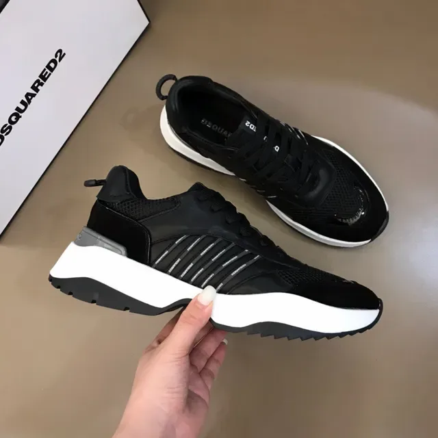 Black Chunky Sole Lifestyle Sneaker 6