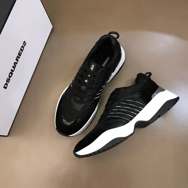 Black Chunky Sole Lifestyle Sneaker 8