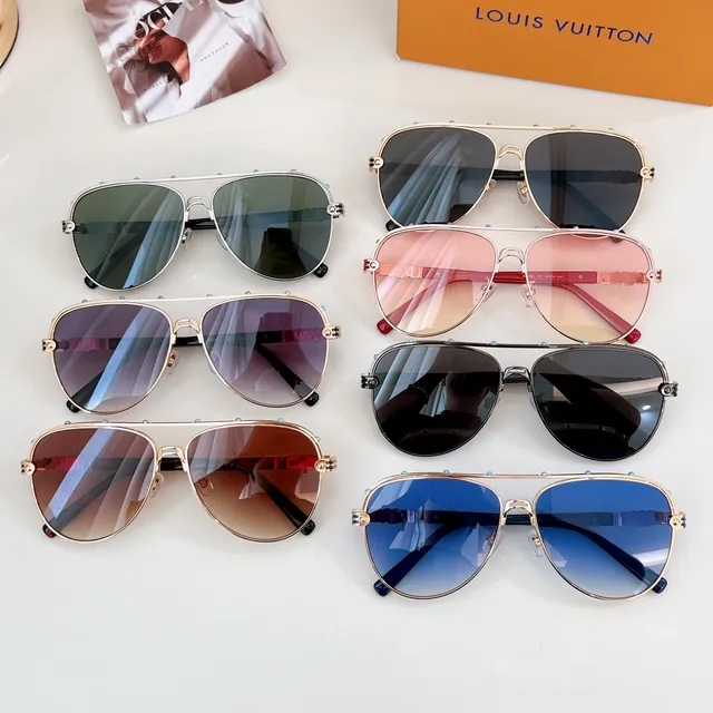 Black Gold Aviator-Inspired Metal-Rimmed Eyewear 2