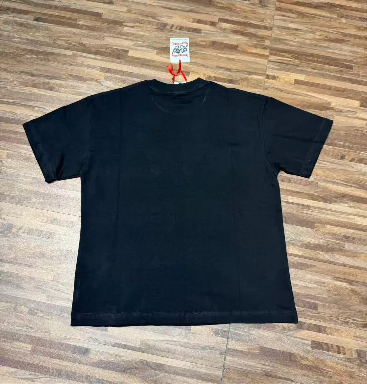 Black Graphic Print Angel Memorial T-Shirt 3