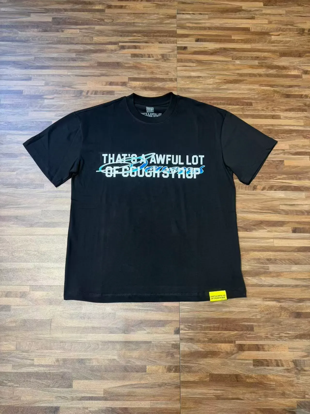 Black Graphic-Print Crewneck Short-Sleeve Oversized T-Shirt 2