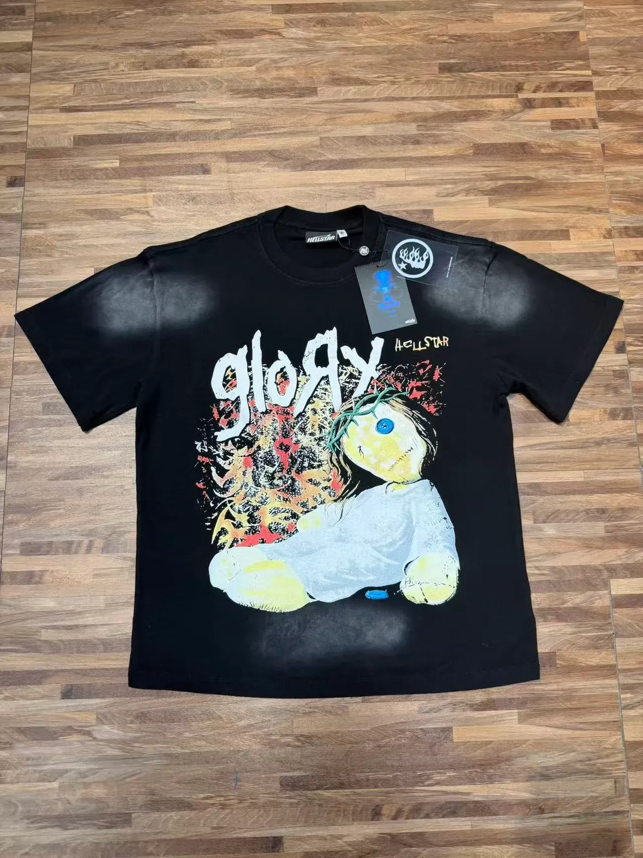 Black Graphic Print Oversized T-Shirt 5