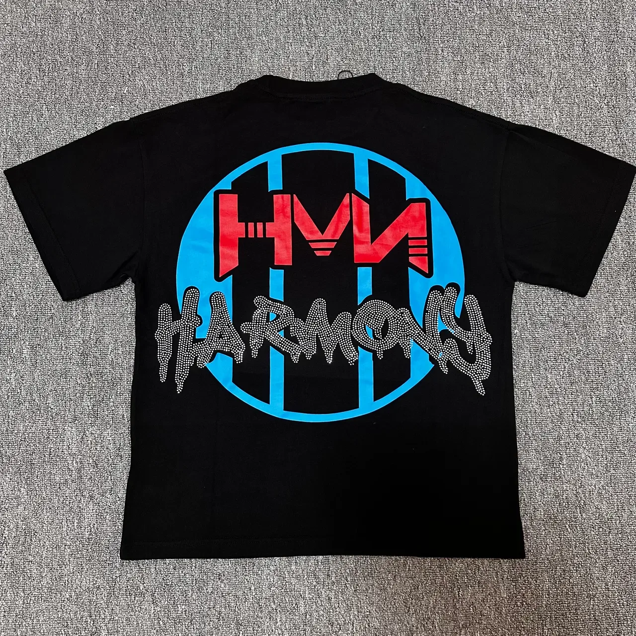 Black Graphic-Print Skull and Flame Motif T-Shirt 2