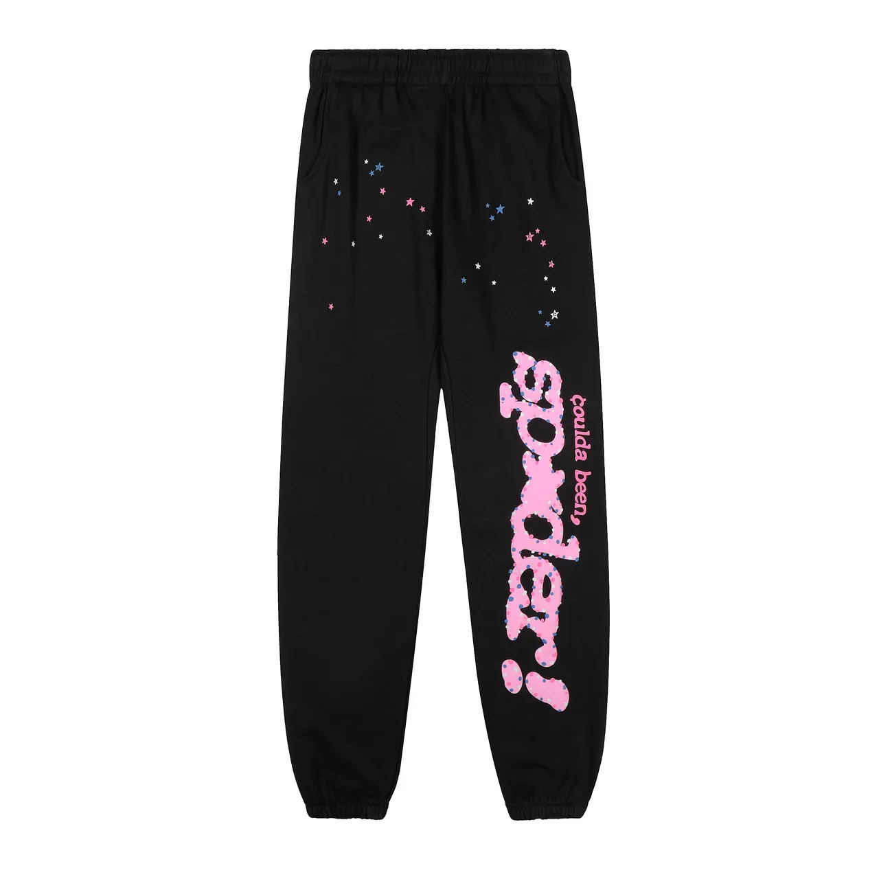Black Graphic Spiderweb Print Oversized Hoodie and Jogger Tracksuit 4