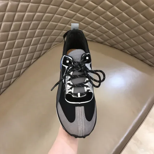 Black Gray and Blue Chunky Sole Lifestyle Sneaker 5