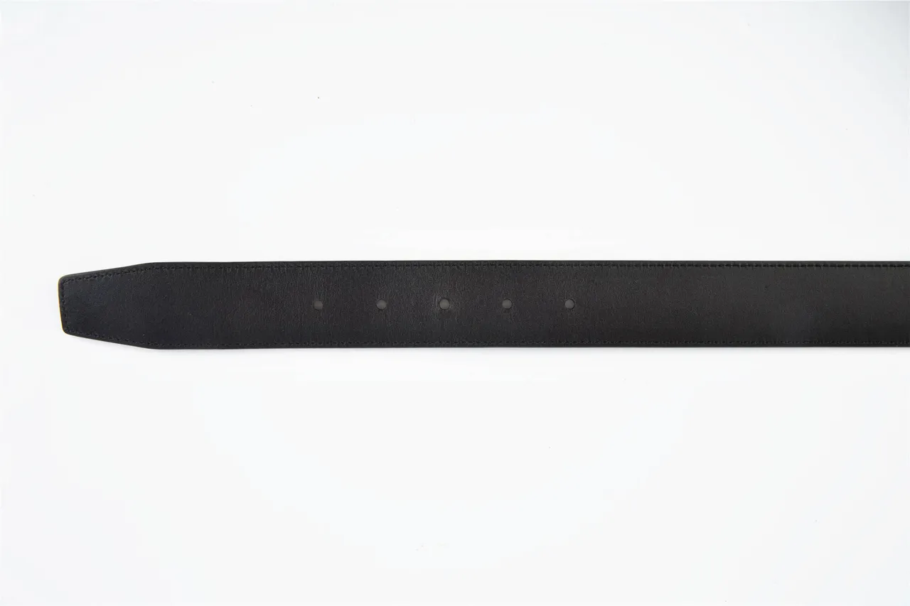 Black Gray Reversible Patterned Fabric Leather Belt 3