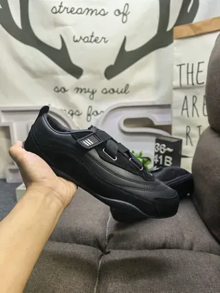 Black Laceless Dual-Strap Sneakers 5