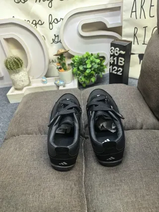 Black Laceless Dual-Strap Sneakers 8