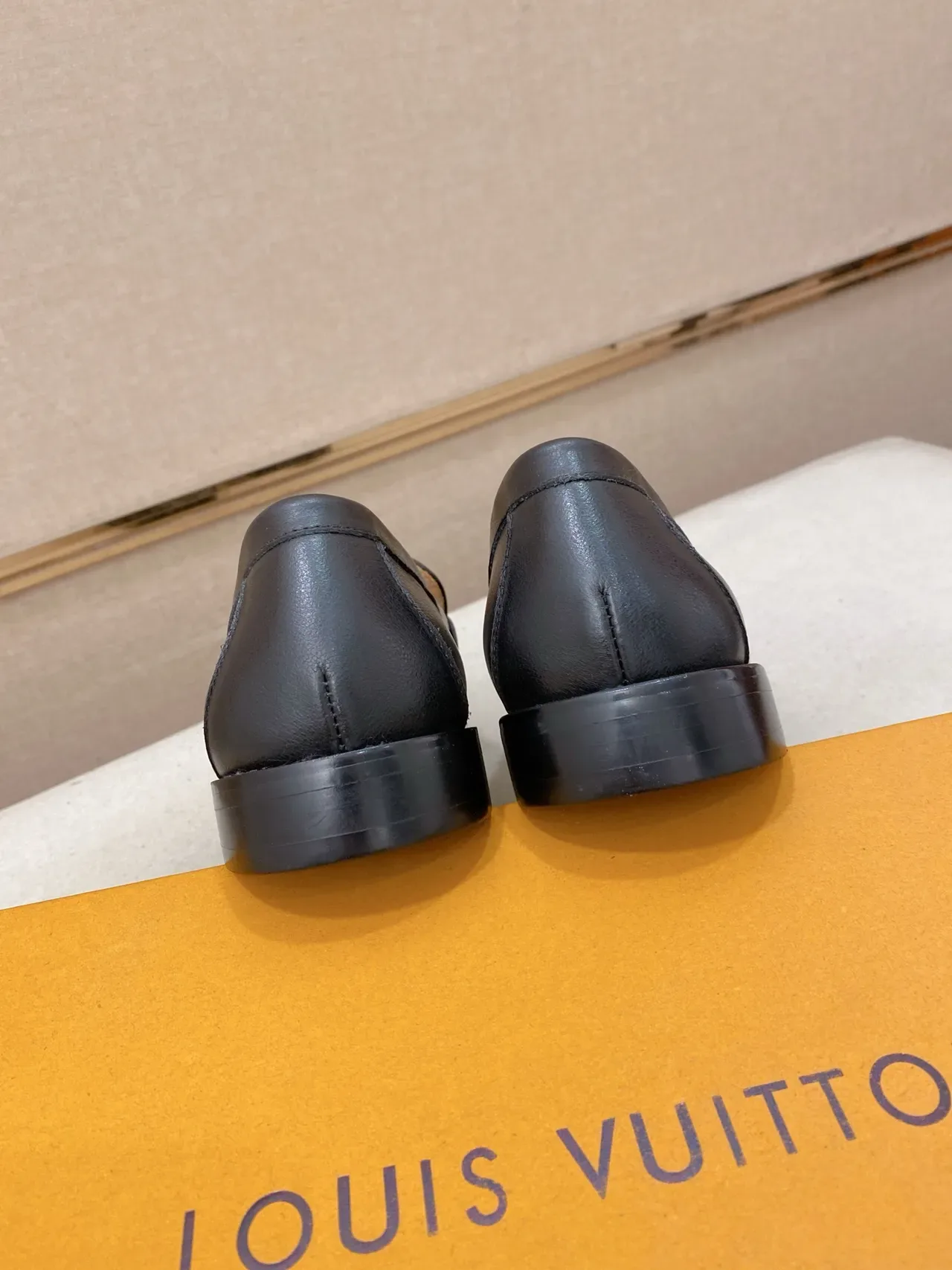 Black Leather Bit Strap Loafer 4