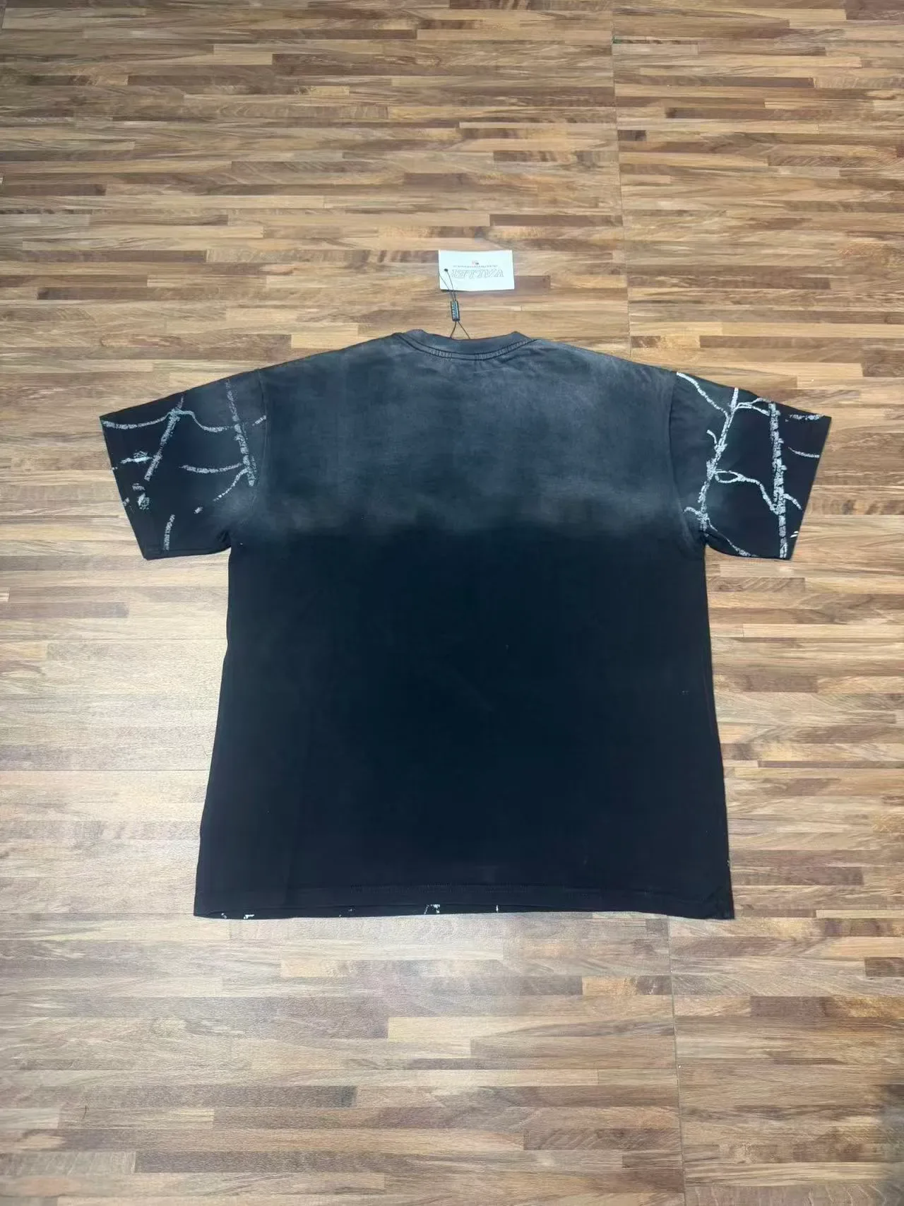 Black Multicolor Spider Web Graphic Print T-Shirt 7
