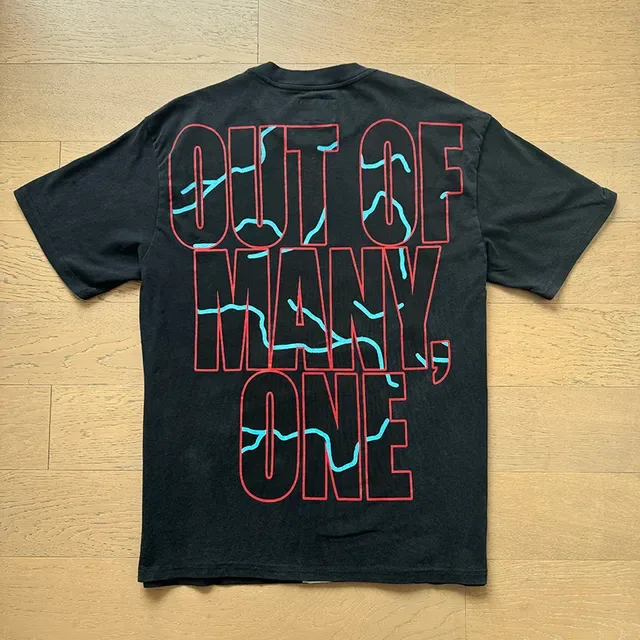 Black Red Graphic-Print Oversized Fit T-Shirt 4