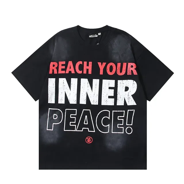 Black Red Oversized Fit Graphic Front Print T-Shirt 2