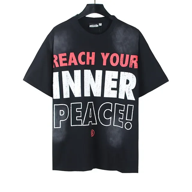 Black Red Oversized Fit Graphic Front Print T-Shirt 5