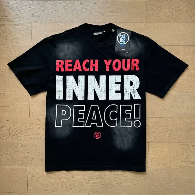 Black Red Oversized Fit Graphic Front Print T-Shirt 9