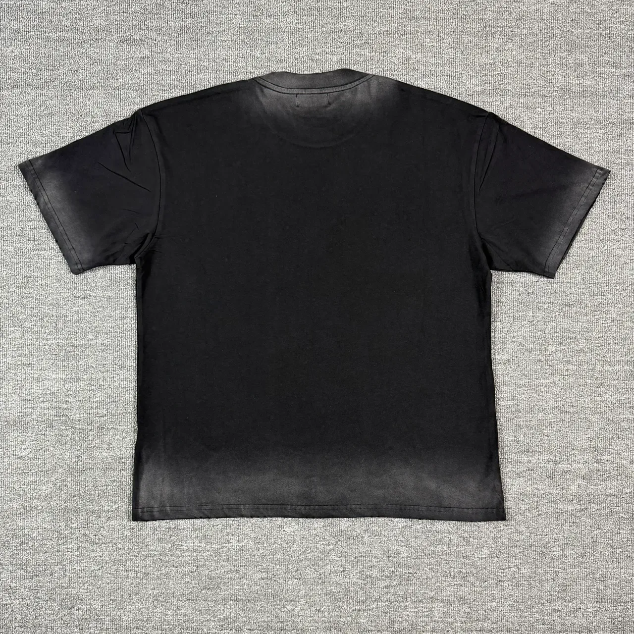 Black Speckled Graphic Print Oversized T-Shirt 3