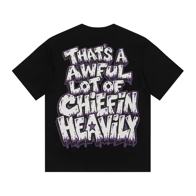 Black White Graphic-Print Oversized-Fit T-Shirt 4