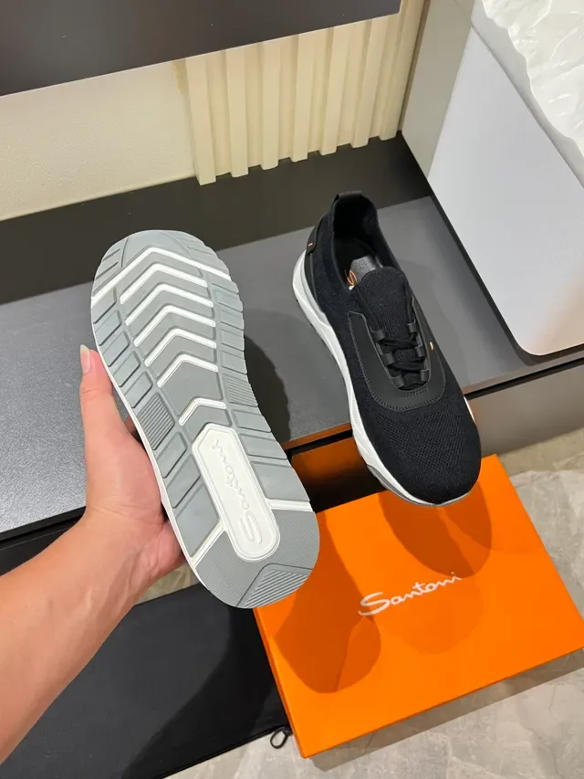 Black White Knit Upper Sculpted Midsole Sneakers 3