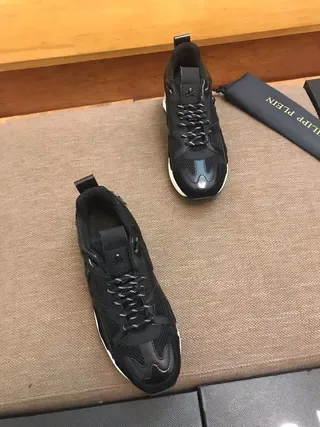 Black White Mesh And Patent Leather Upper Sculpted Midsole Sneakers 9