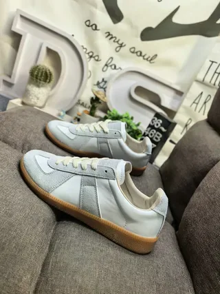 Brown and Tan Panelled Suede Leather Low-Top Lifestyle Sneakers 17