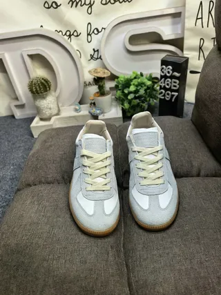 Brown and Tan Panelled Suede Leather Low-Top Lifestyle Sneakers 20