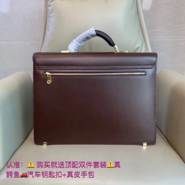 Sac tote marron doré structuré cuir texturé rectangulaire avec fermoir 5