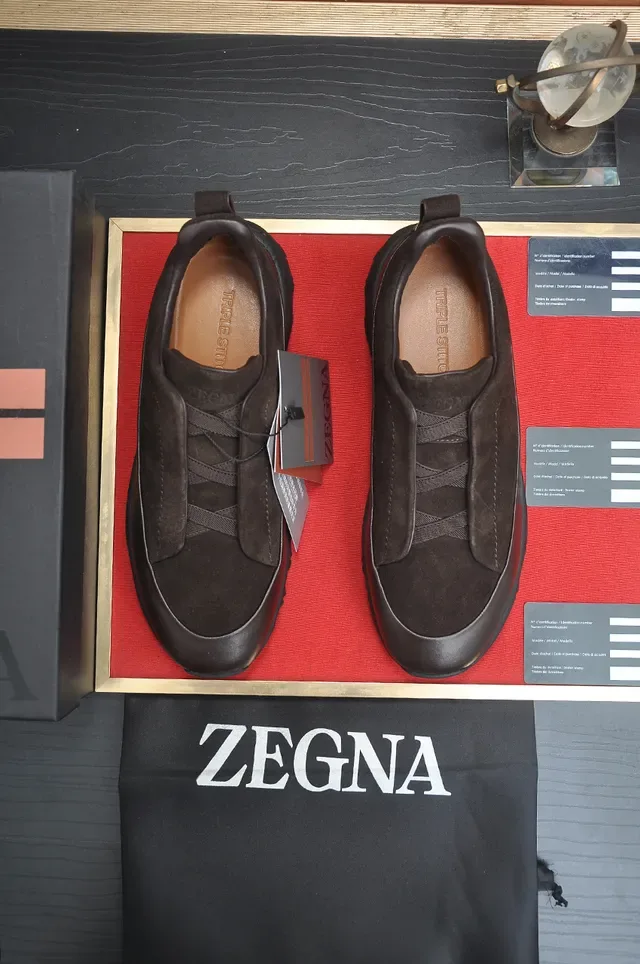 Brown Suede Slip-On Chunky Sole Lifestyle Sneaker 5