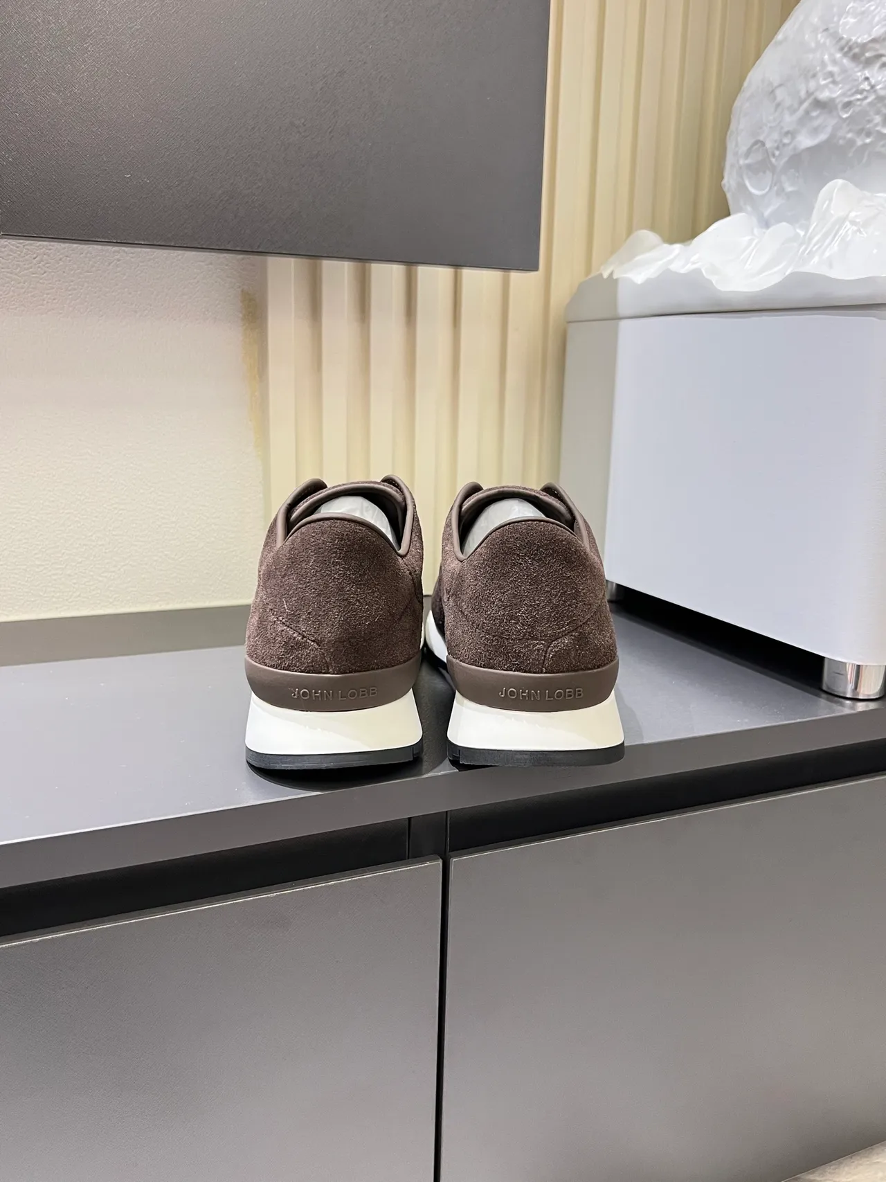 Brown Suede Slip-On Lifestyle Sneakers 2