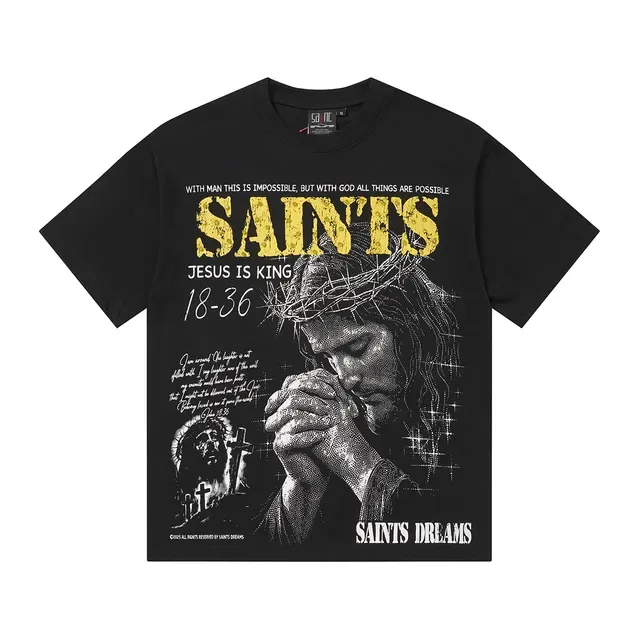 Burgundy Black Oversized Fit Graphic Print T-Shirt 7