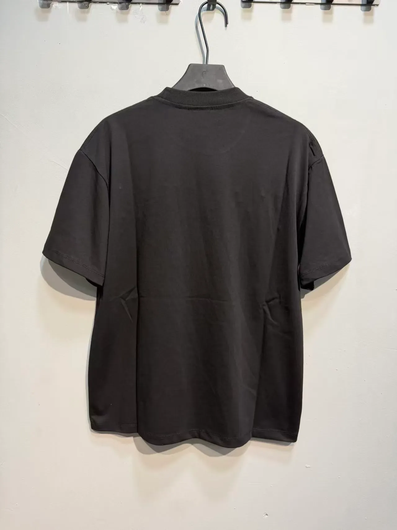Burgundy Black Oversized Fit Graphic Print T-Shirt 14