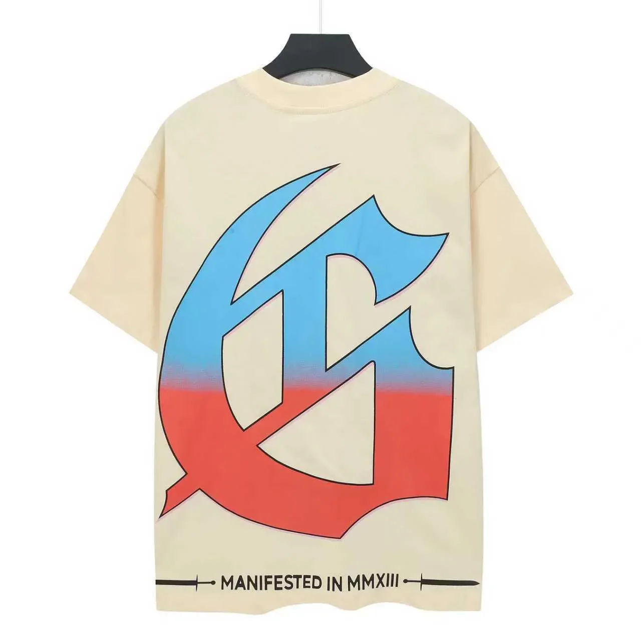 Cream Graphic Print Oversized T-Shirt 3