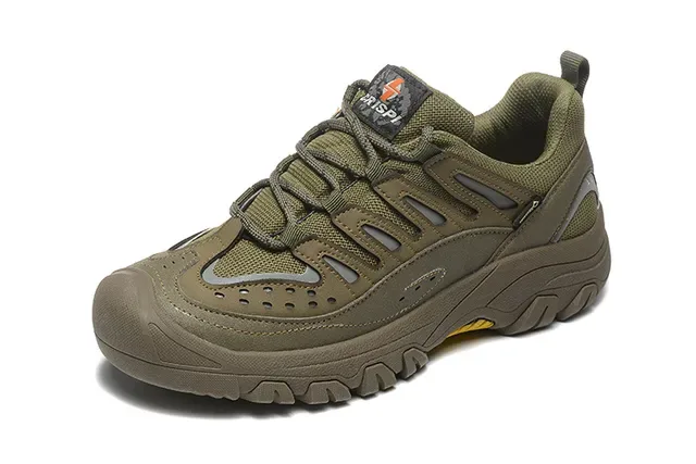Crispi Army Green Brown Olive Mesh Upper Rugged Rubber Outsole Lifestyle Sneakers 10
