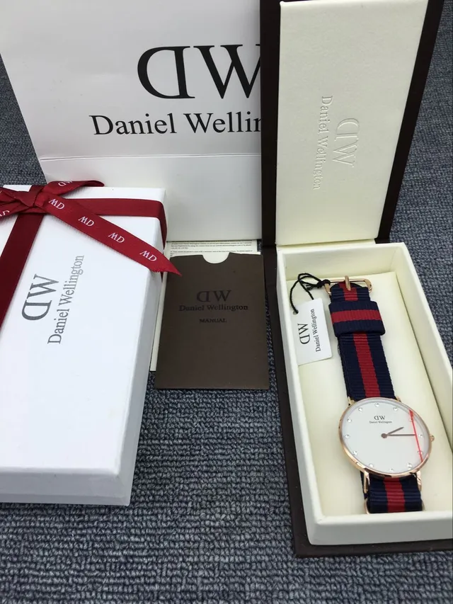 Daniel Wellington White Navy Minimalist Crystal-Marked Dial Quartz Watch 5
