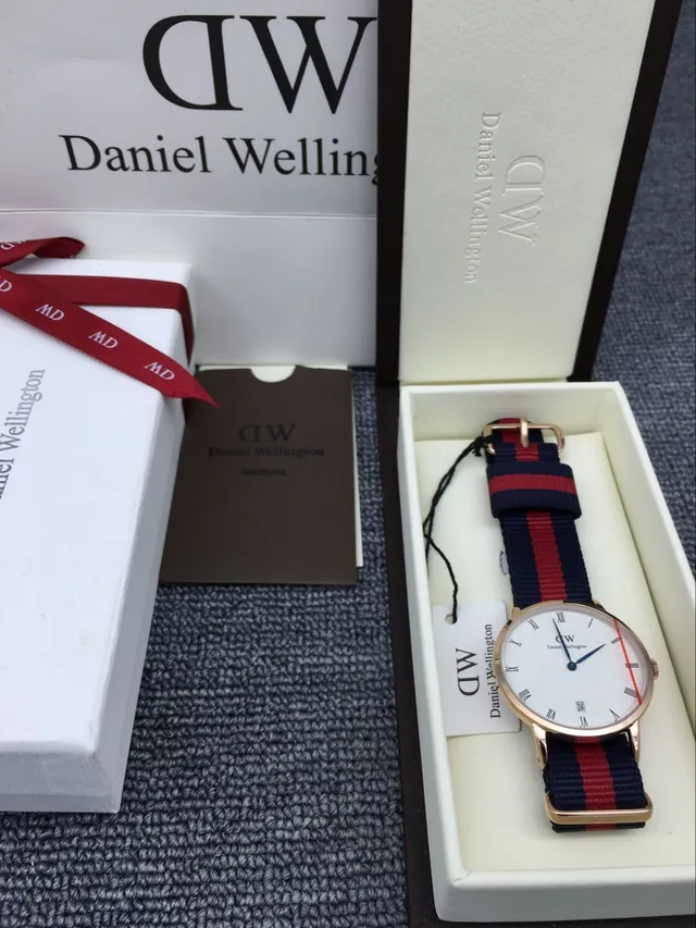 Daniel Wellington White Navy Minimalist Dial Rose Gold Case Quartz Watch 2