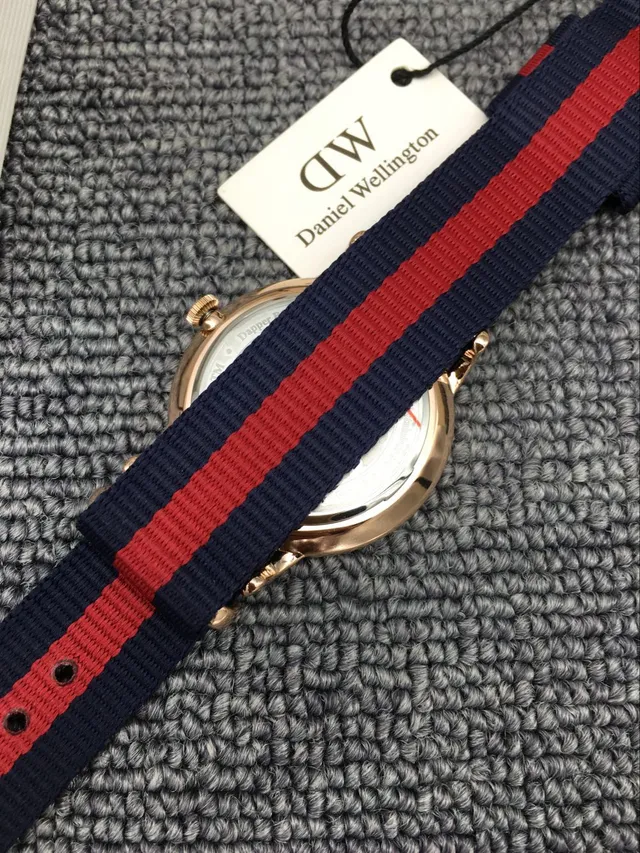 Daniel Wellington White Navy Minimalist Dial Rose Gold Case Quartz Watch 3
