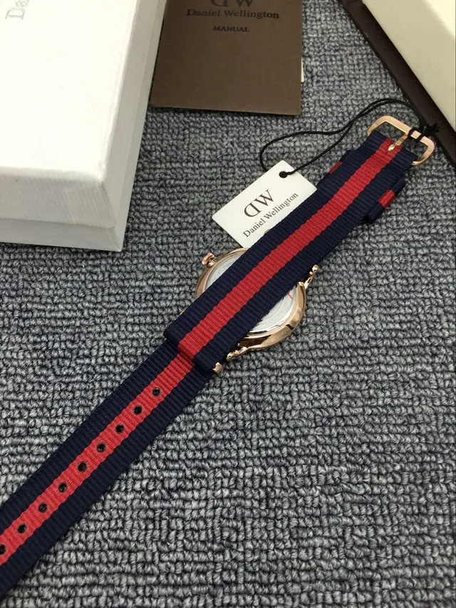 Daniel Wellington White Navy Minimalist Dial Rose Gold Case Quartz Watch 5