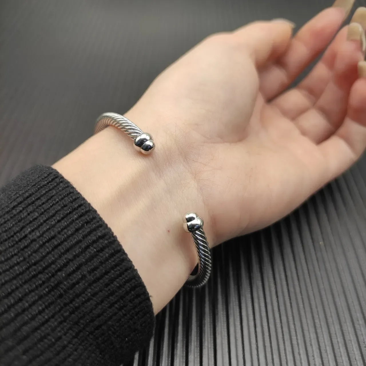David Yurman Cable Classics Twisted Cable Silver Bracelet 7