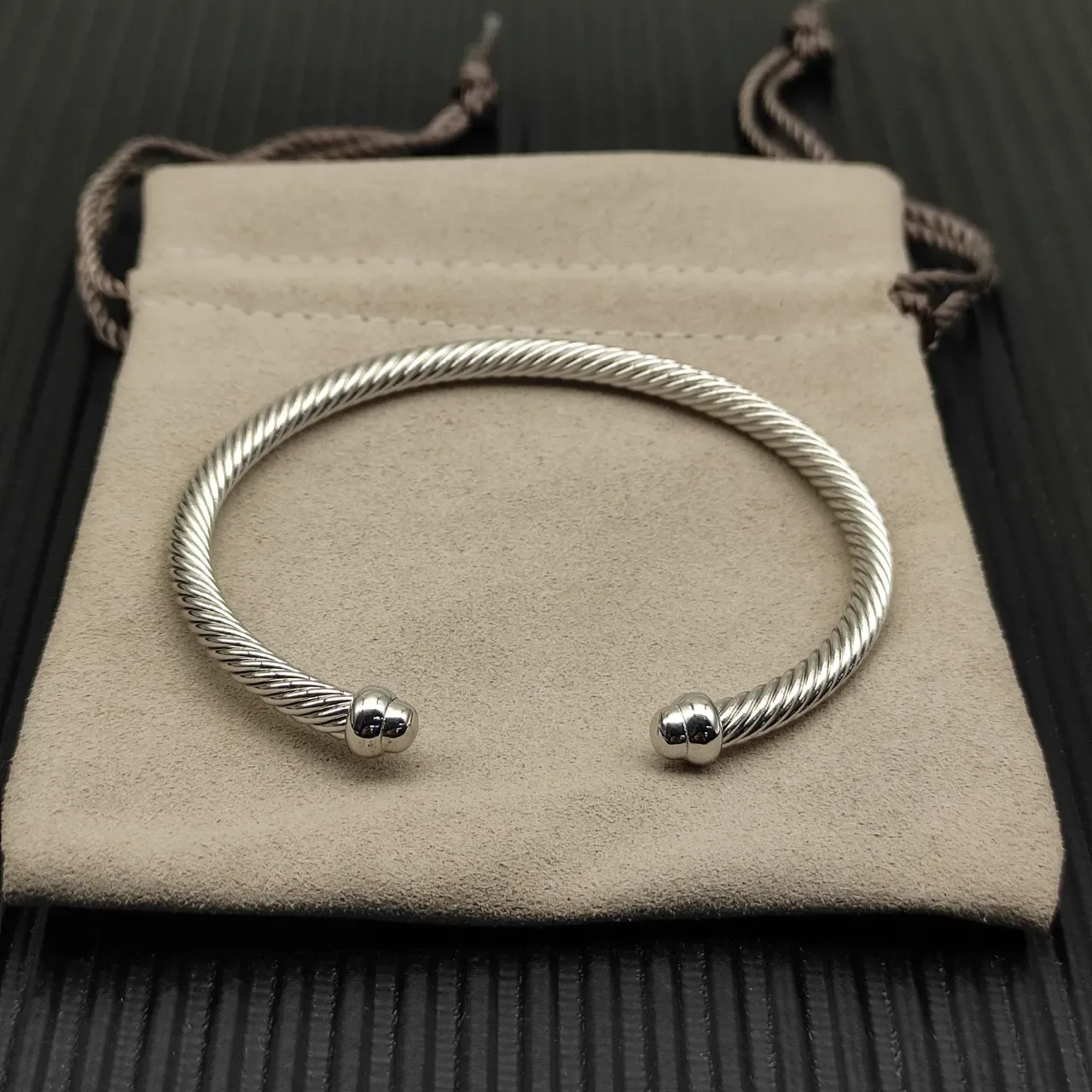 David Yurman Cable Classics Twisted Cable Silver Bracelet 8