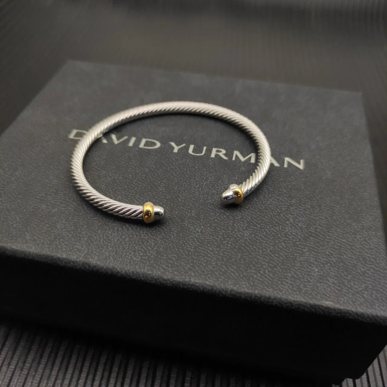 David Yurman Cable Classics Two-Tone Twisted Cable Bracelet 7