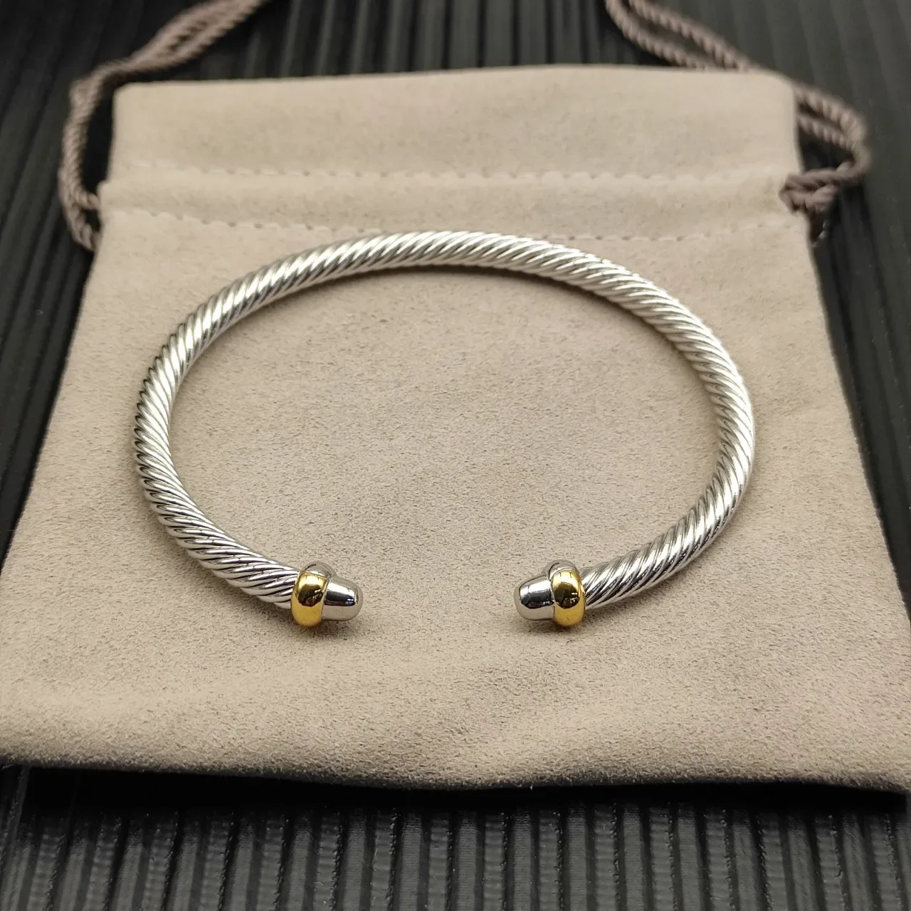 David Yurman Cable Classics Two-Tone Twisted Cable Bracelet 9