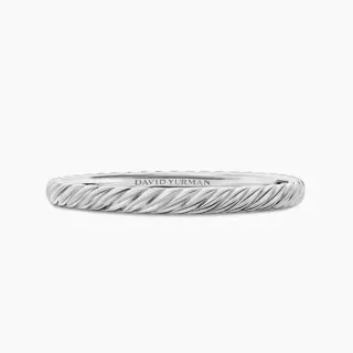 David Yurman Colección Cable Twisted Rope Brazalete Plata