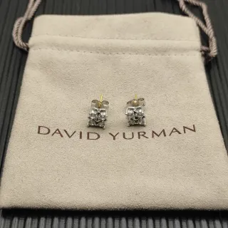 David Yurman Geometric Cluster Stud Earrings