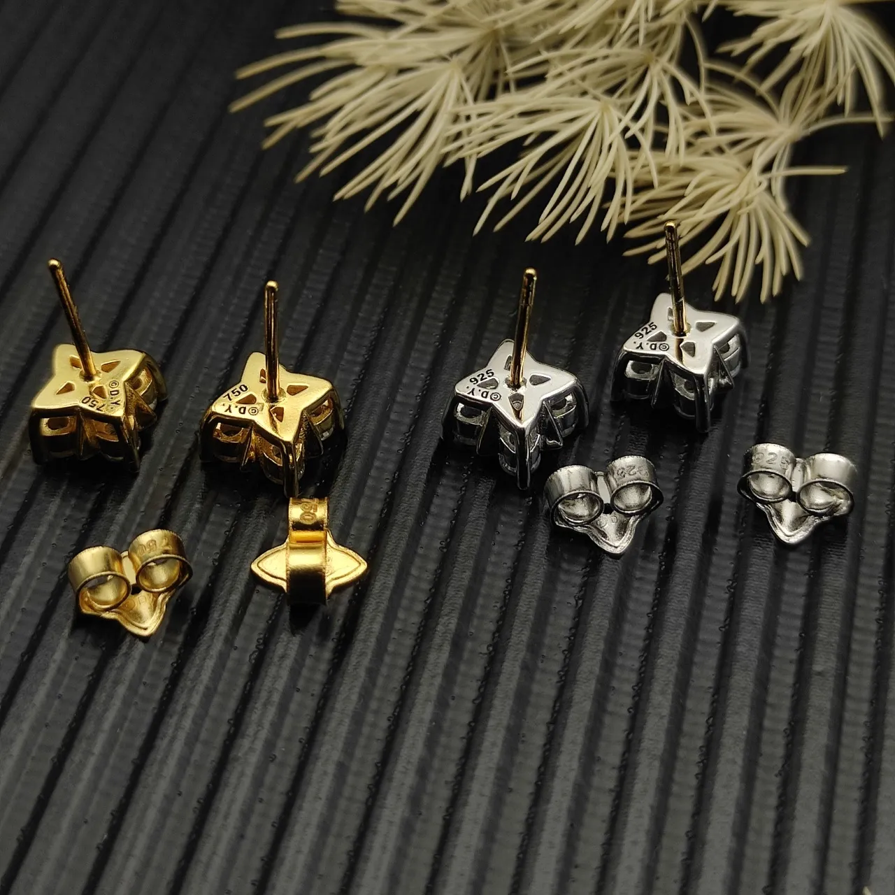 David Yurman Geometric Cluster Stud Earrings 5