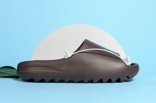 Deep Coffee Brown Molded Slide Slipper 7